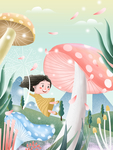 创意卡通插画图案