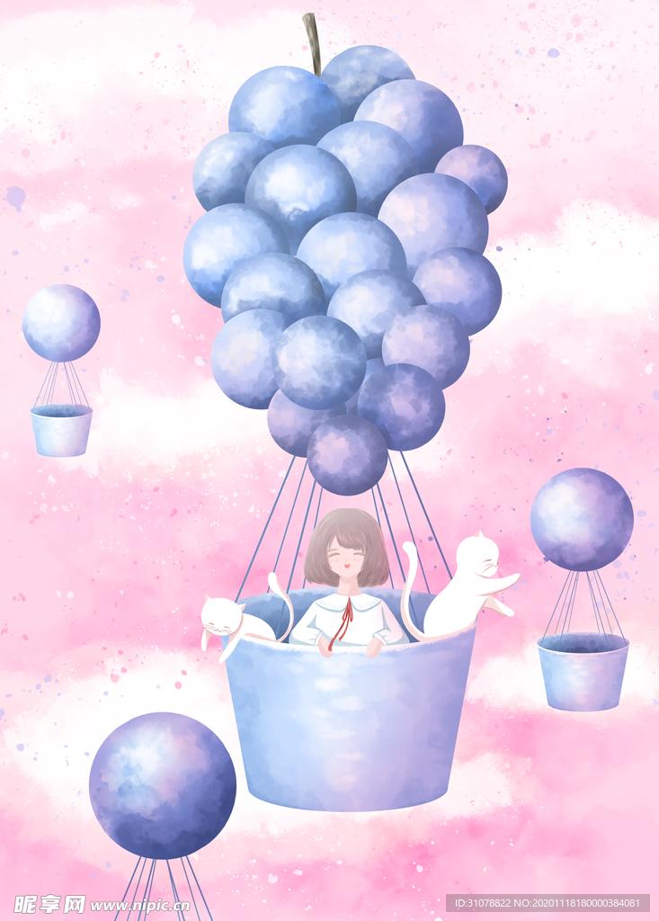创意卡通插画图案