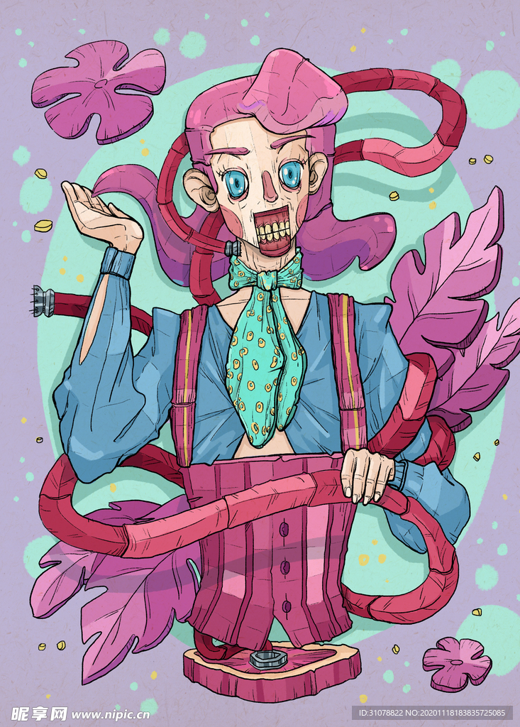 创意卡通插画图案