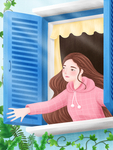 创意卡通插画图案