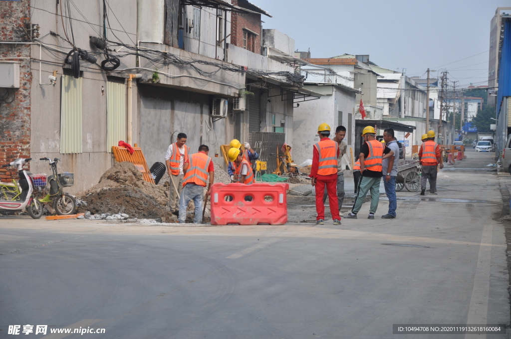 市政排水改造工地护栏工地现场