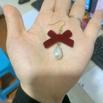 蝴蝶结耳坠