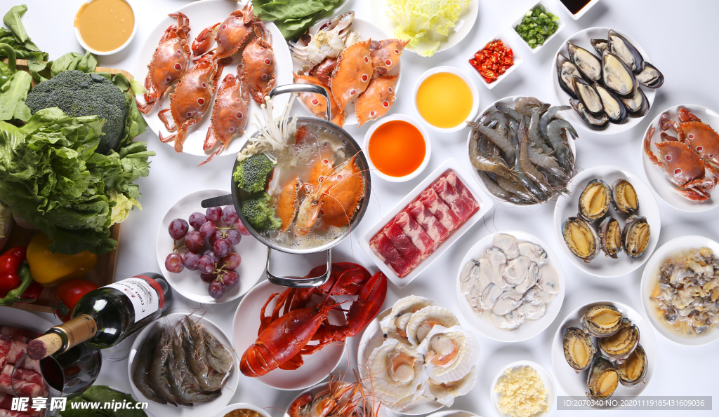 海鲜火锅图片