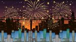 夜景烟花