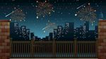 烟花夜空