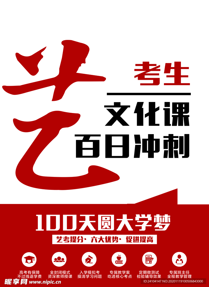 艺考生文化课百日冲刺