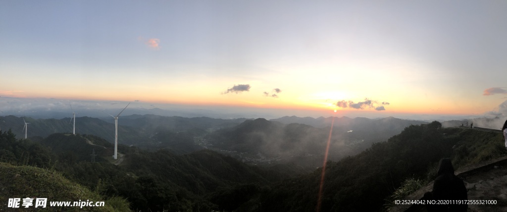 风车山日出