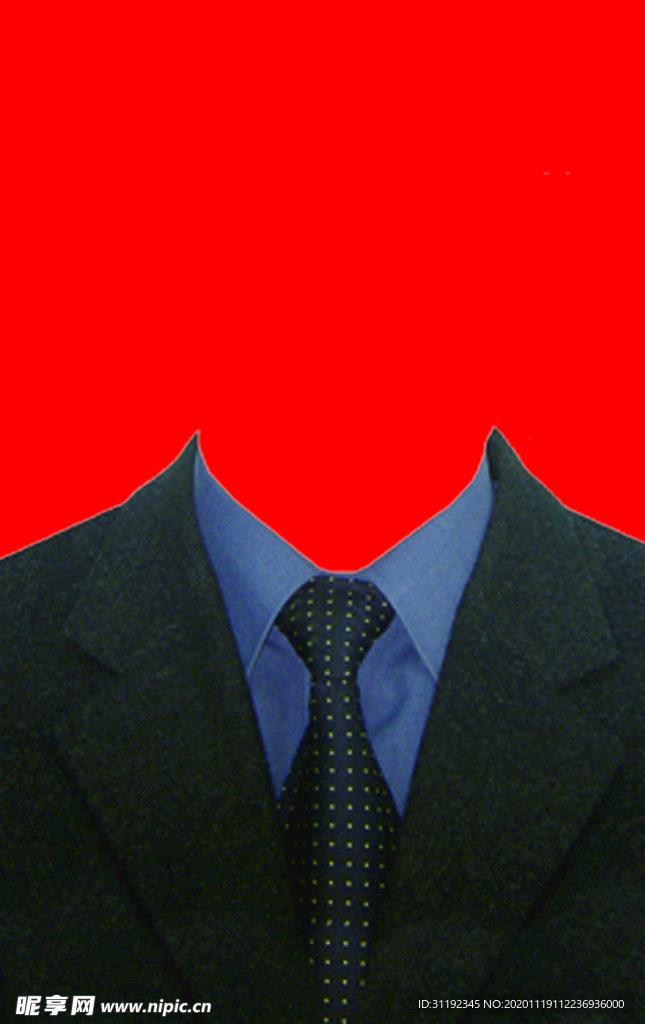 西装证件照模板