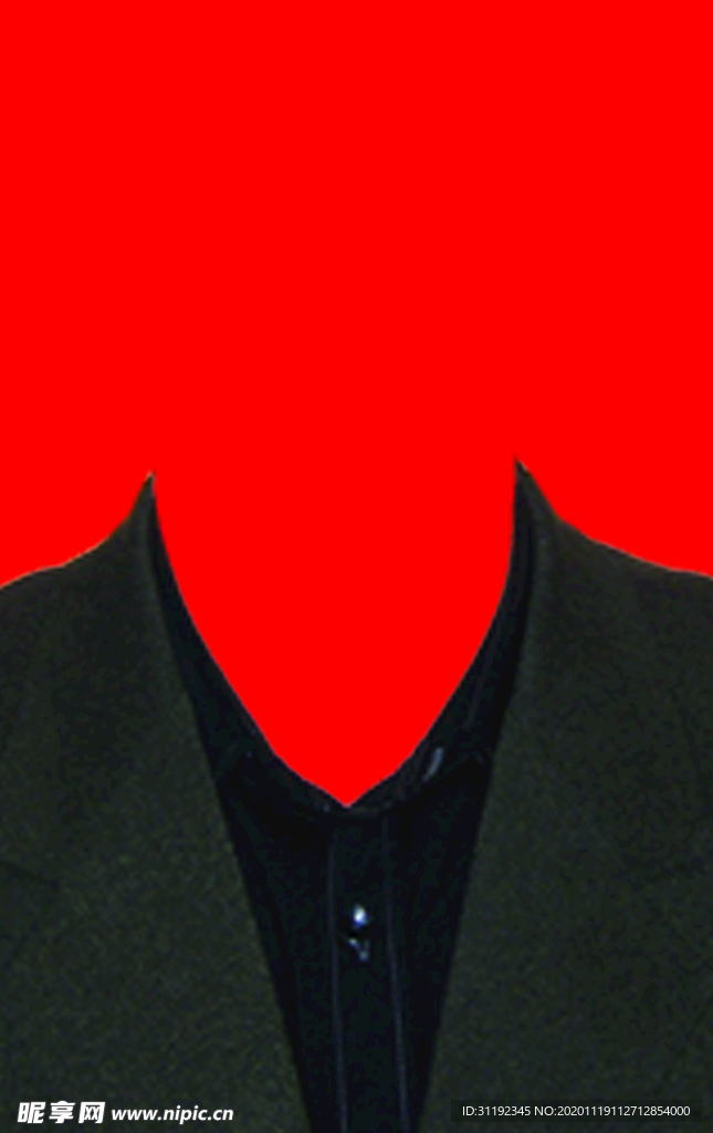 西装证件照模板