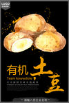 创意有机蔬菜宣传海报之土豆
