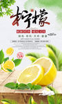 时尚新鲜有机水果海报柠檬