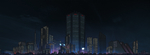 彩色城市夜景灯光背景