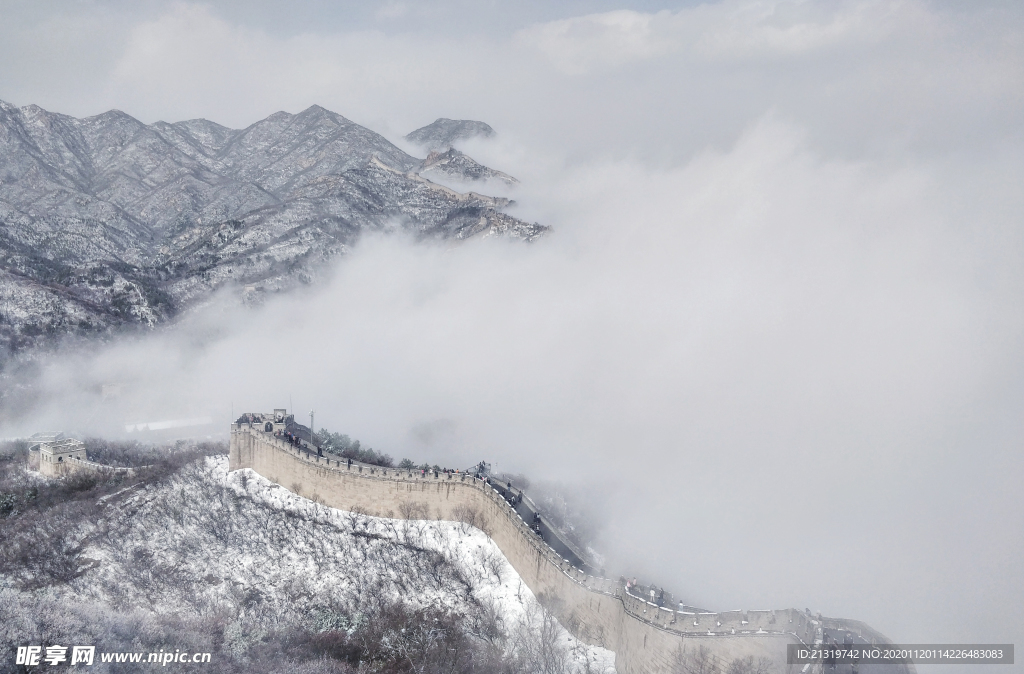 长城雪景