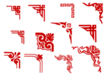回形纹边框元素标识