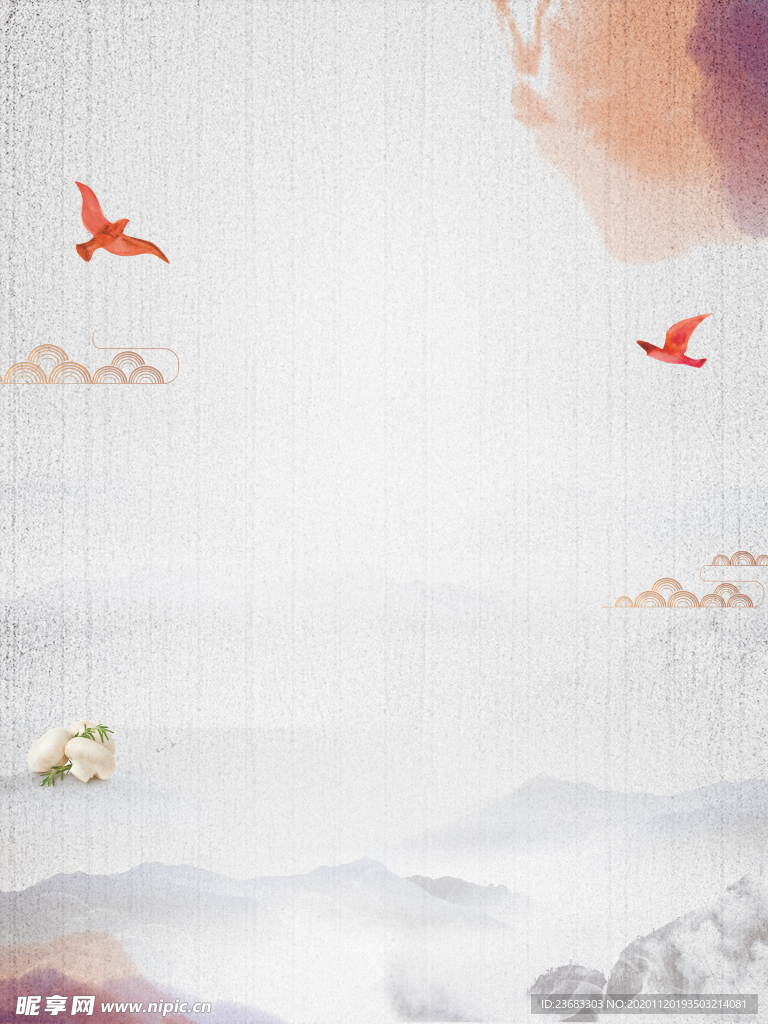 中国风山水画