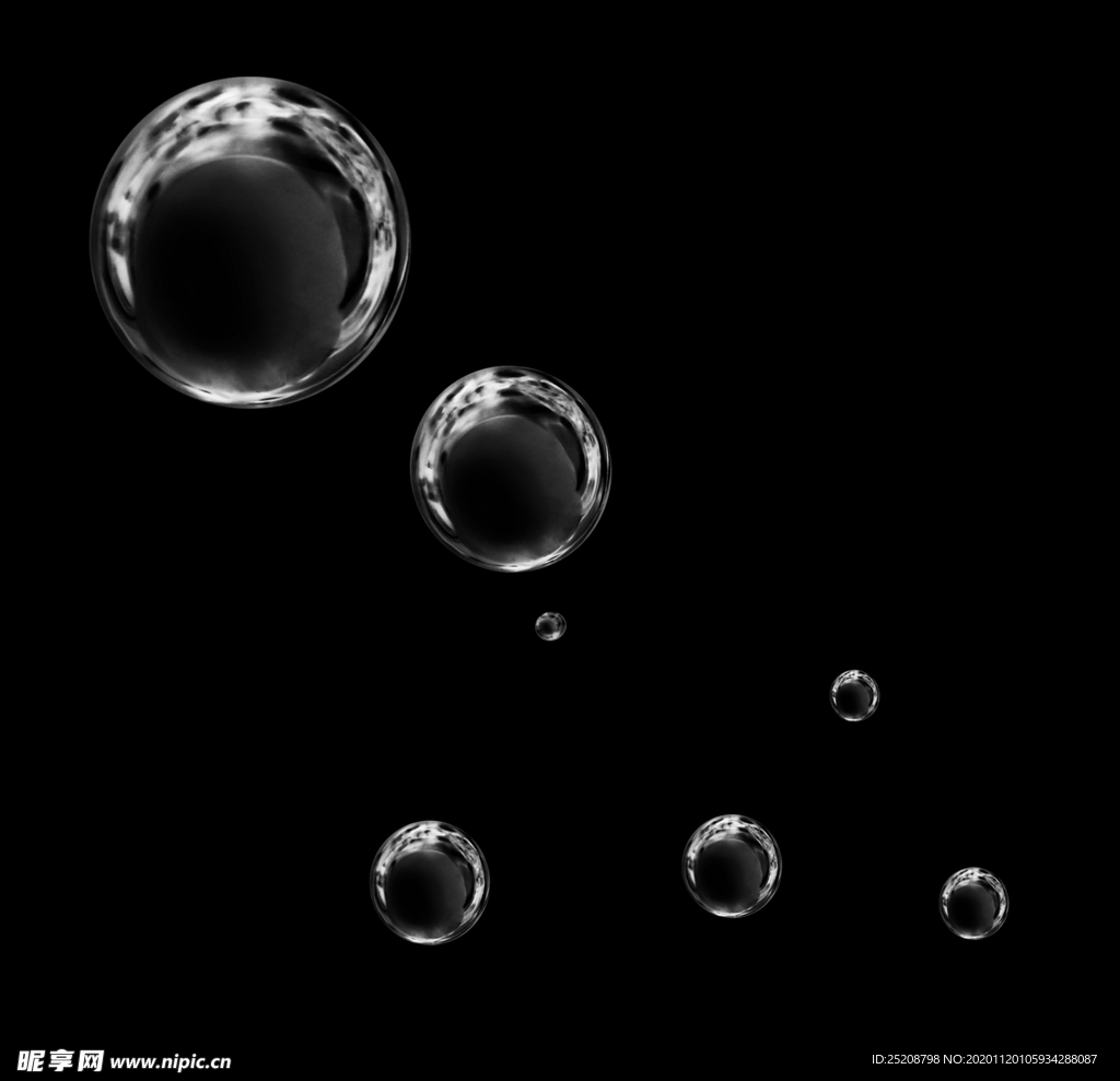 气泡 透明底 泡泡漂浮素材