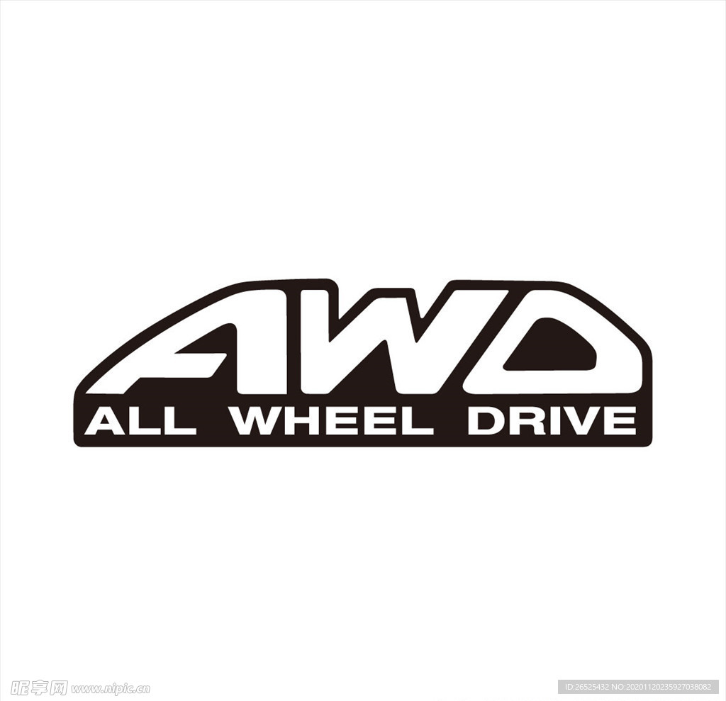 AWD 标志矢量