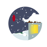大雪节气元素