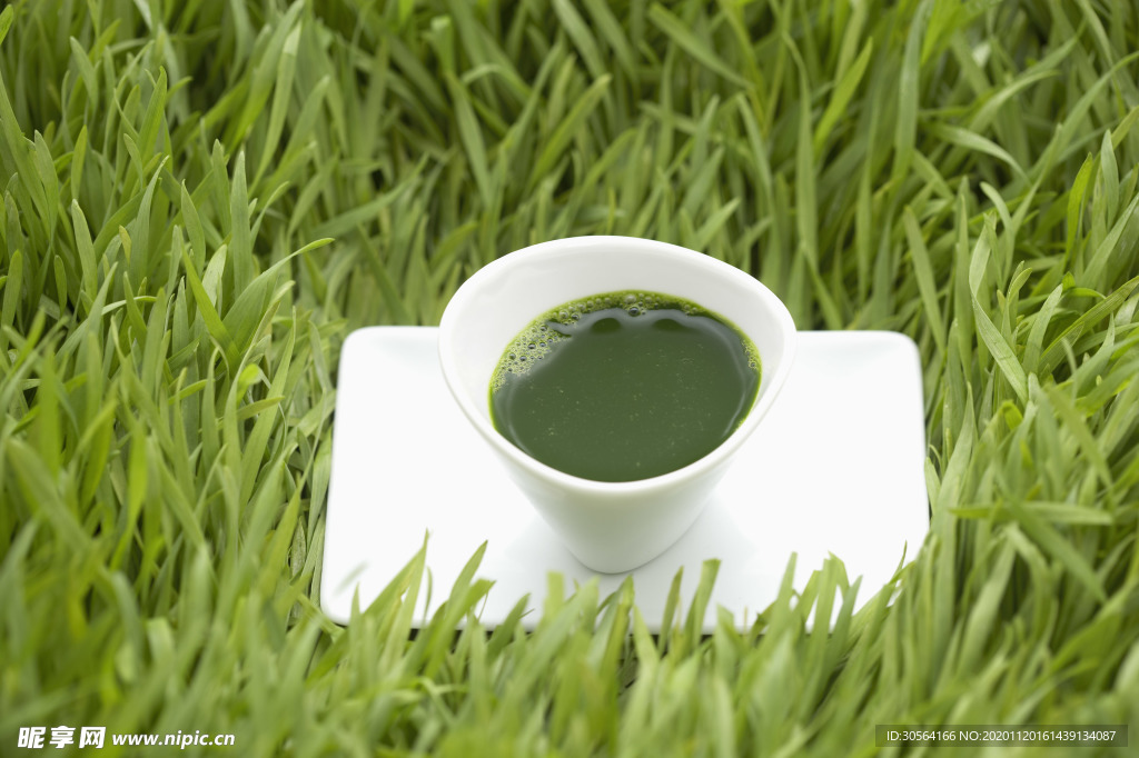 抹茶绿茶饮料饮品背景素材