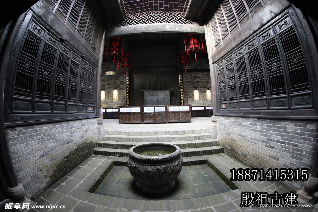 殷祖古建寺庙祠堂设计四合院园林