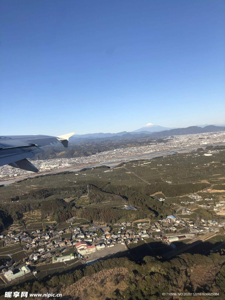 航拍富士山