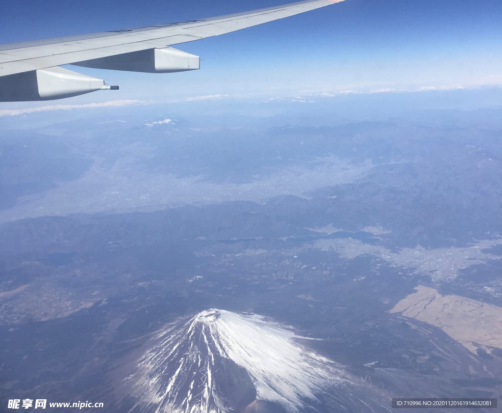 航拍富士山