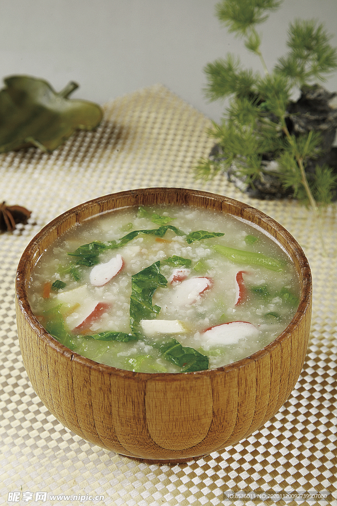 蟹柳豆腐粥