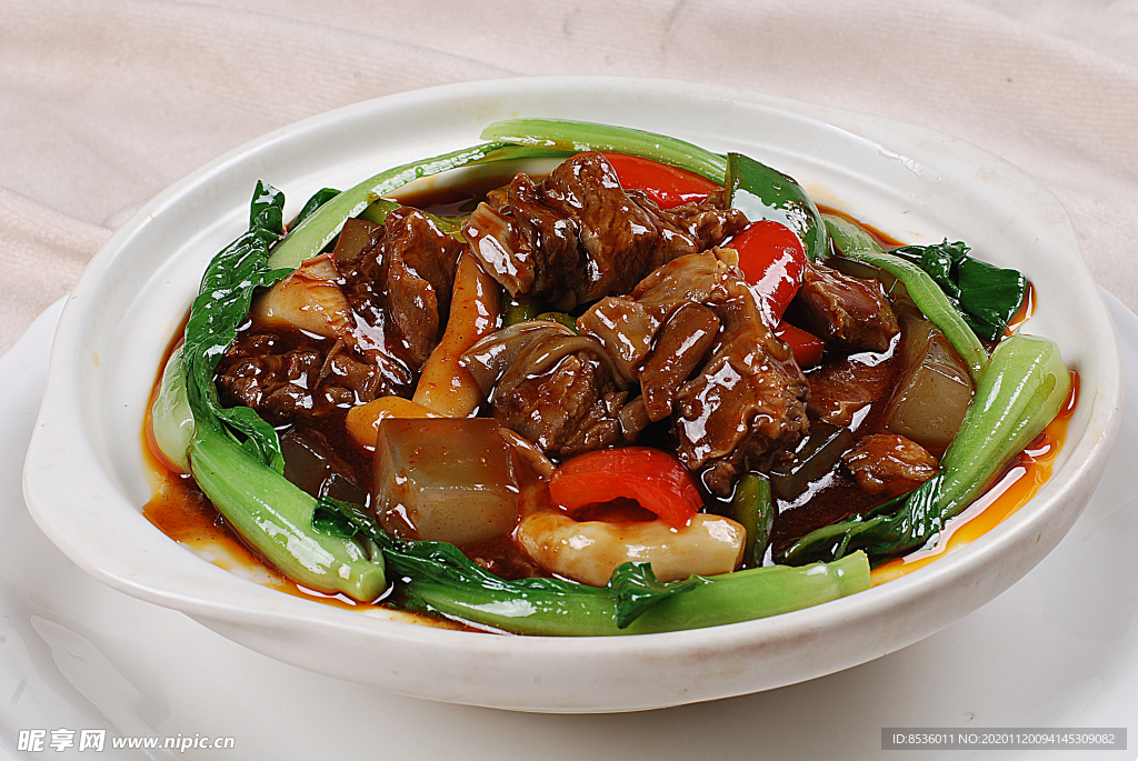 凉粉炒牛腩