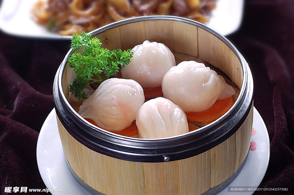小吃虾饺