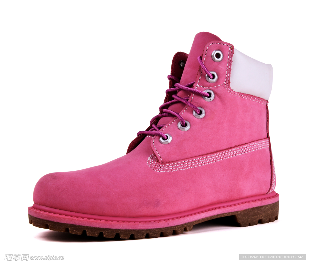 粉色靴子