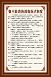 展板 制度牌 食堂 清洁 保洁
