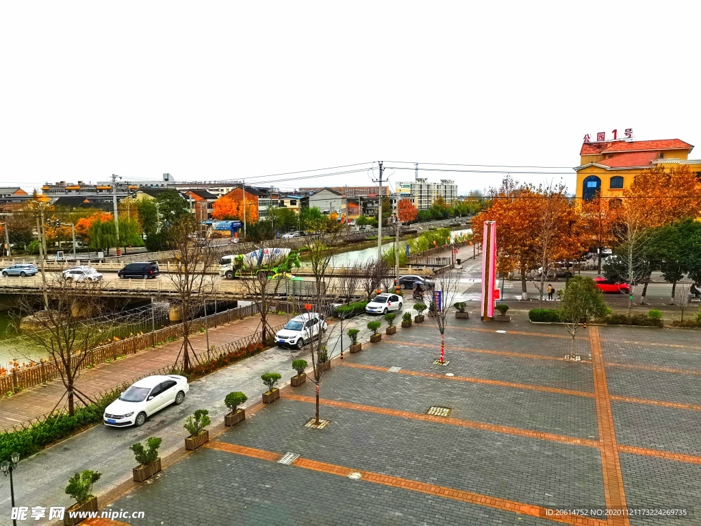 城市广场风景