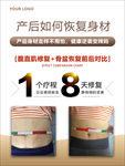 产后康复腹直肌修复海报