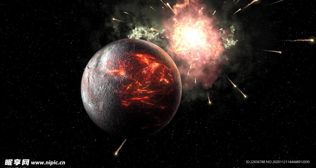 宇宙星空视频 星系爆炸
