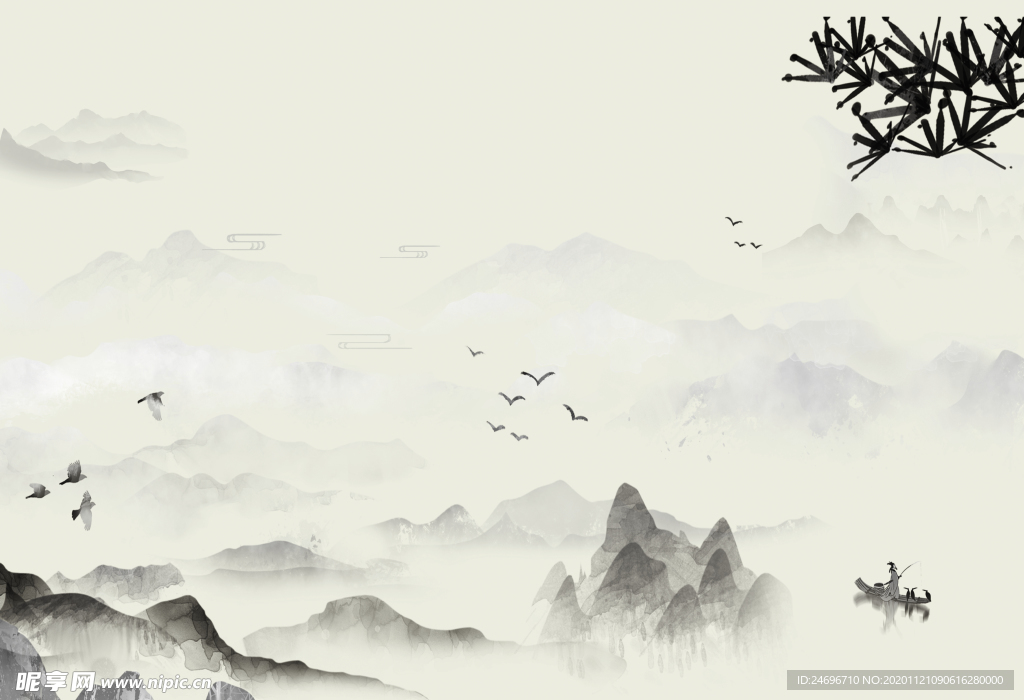水墨中式背景
