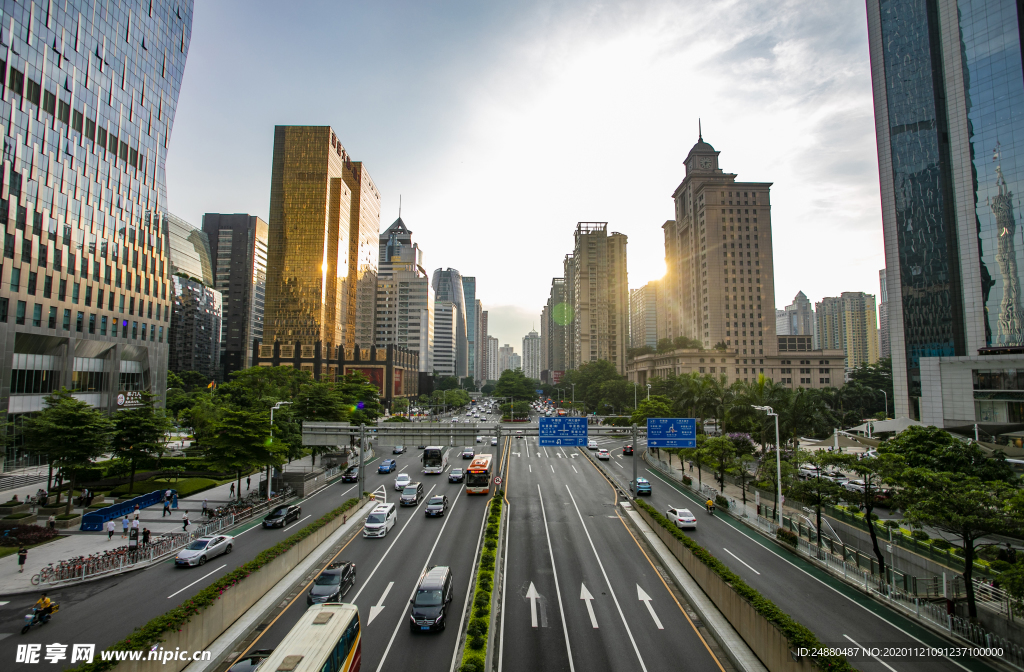 广州城市建筑街景