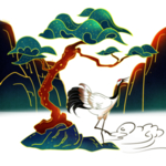 国潮仙鹤