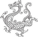 龙团龙凤龙印刷烫金底纹背景纹图