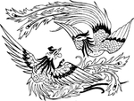 龙团龙凤龙印刷烫金底纹背景纹
