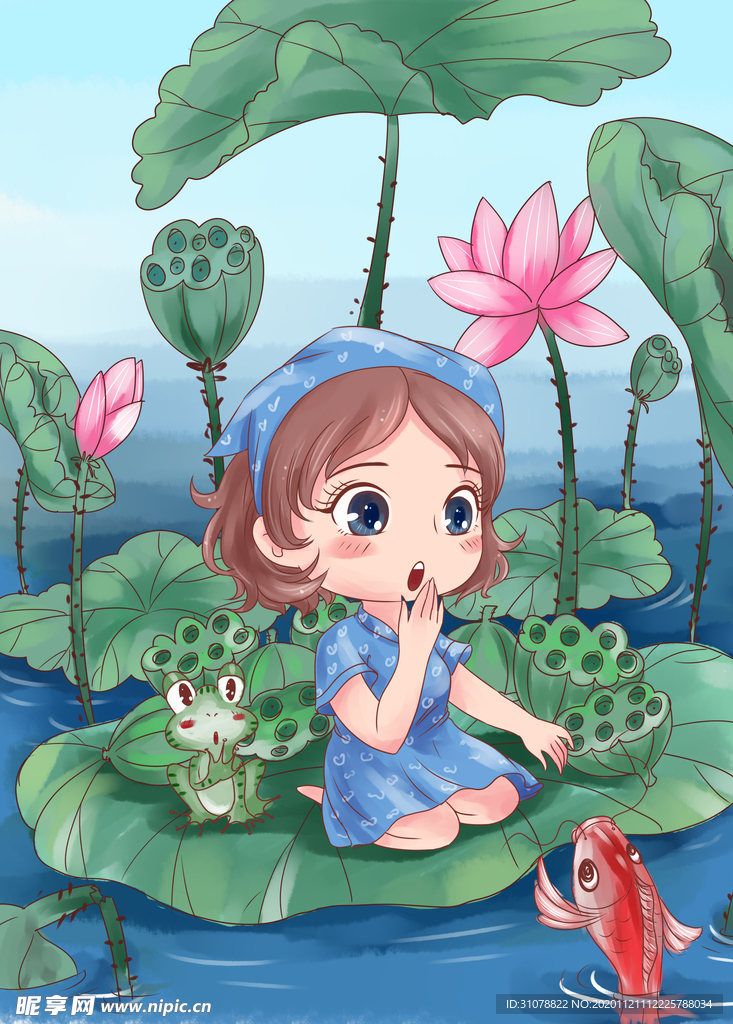 创意卡通插画图案
