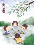 创意卡通插画图案