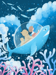 创意卡通插画图案