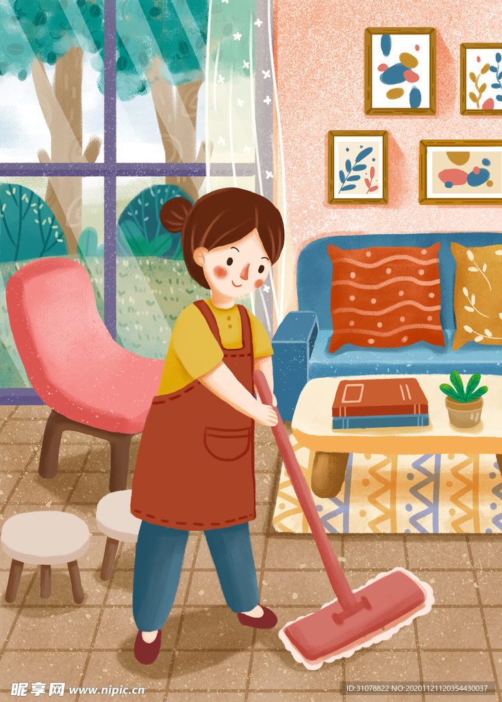 创意卡通插画图案