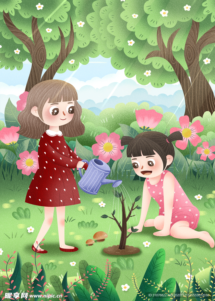 创意卡通插画图案