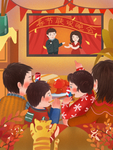创意卡通插画图案