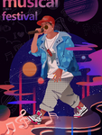 创意卡通插画图案