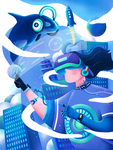 创意卡通插画图案