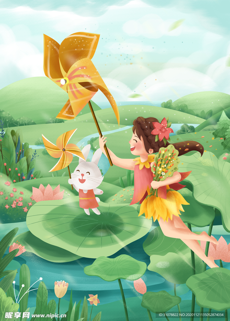 创意卡通插画图案