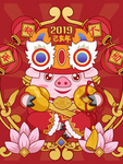 创意卡通插画图案