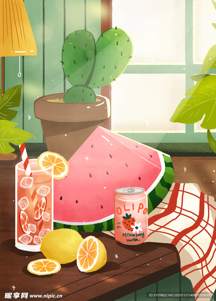 创意卡通插画图案